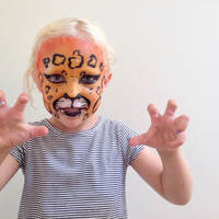 Lepard Face Paint